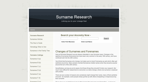 surnameresearch.co.uk