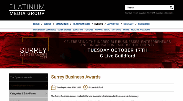 surreybusinessawards.com