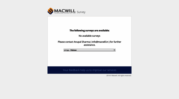 survey.macwill.in