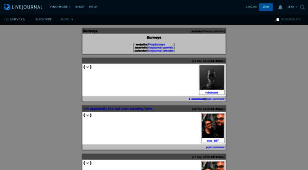 surveys.livejournal.com