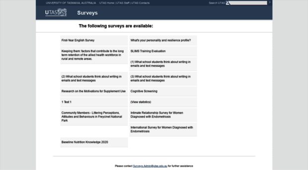 surveys.utas.edu.au