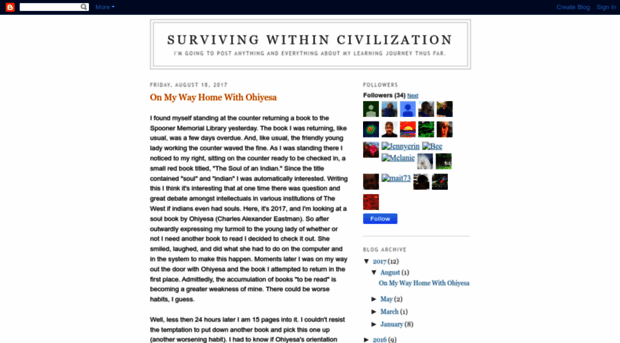 survivingwithincivilization.blogspot.com