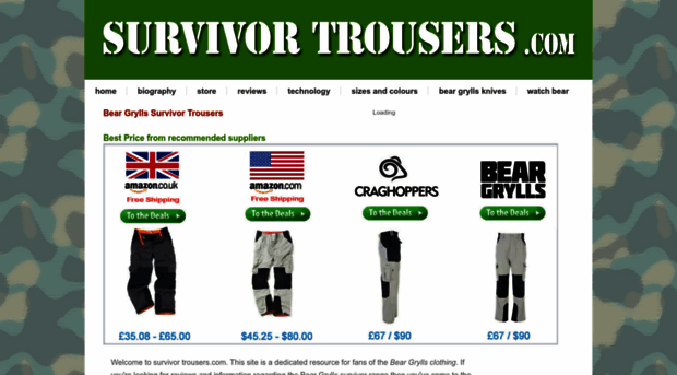 survivortrousers.com