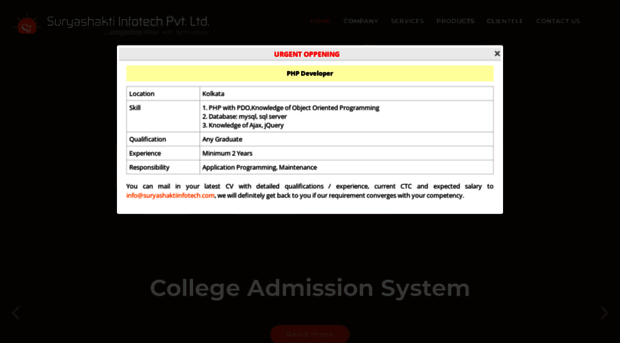 suryashaktiinfotech.com