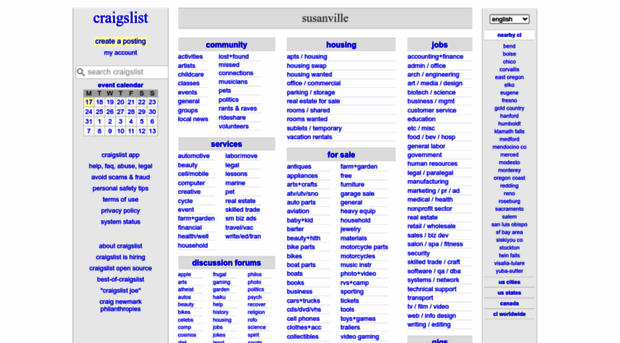 susanville.craigslist.org