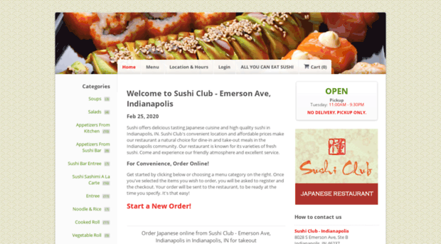 sushiclubindy.com