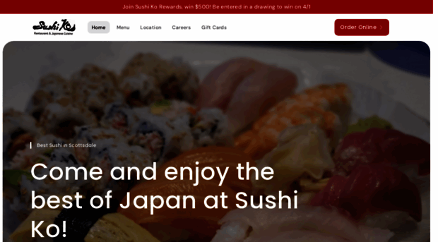 sushikoscottsdale.com