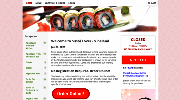 sushilovervinelandnj.com