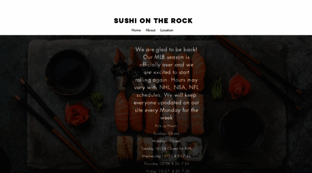 sushiontherock.com