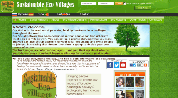 sustainableecovillages.net