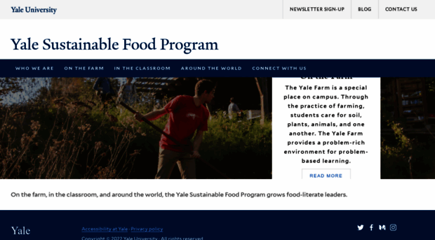 sustainablefood.yale.edu