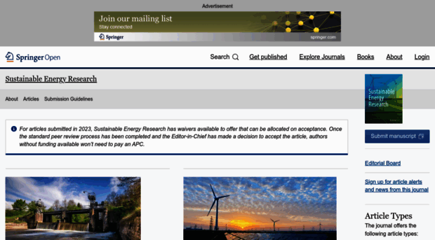 sustainenergyres.springeropen.com