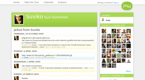 suviko.jaiku.com