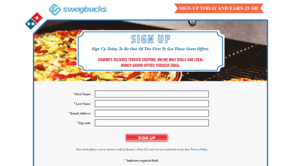 swagbucksdominos.com