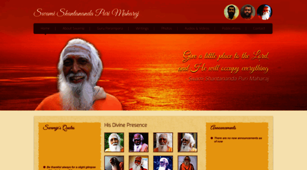 swamishantanandapurimaharaj.org