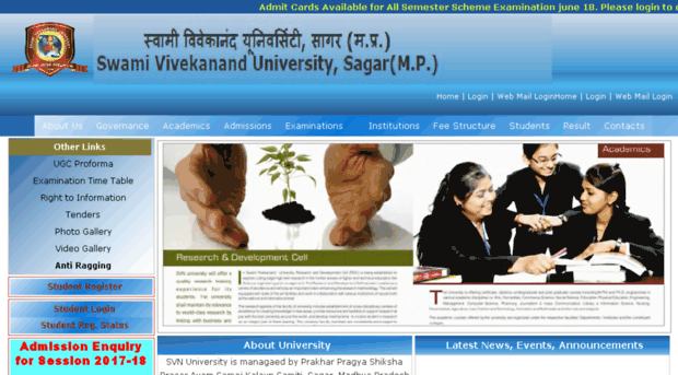 swamivivekananduniversity.com