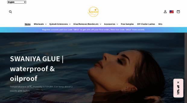 swaniyalashes.com