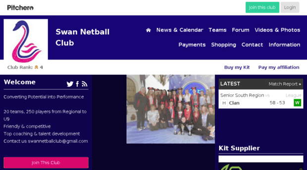 swannetballclub.co.uk