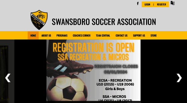 swansborosoccerassociation.com