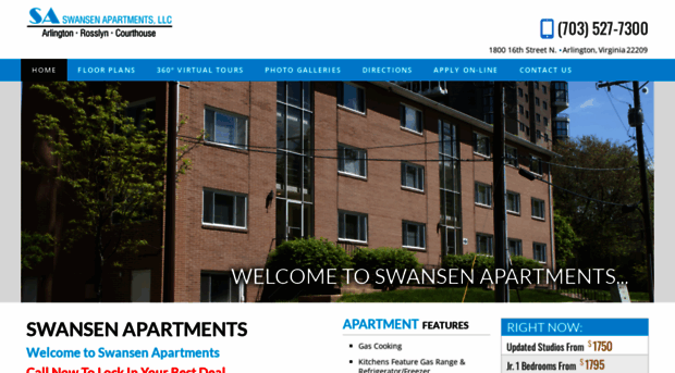 swansenapartments.com