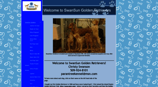 swansungoldenretrievers.com