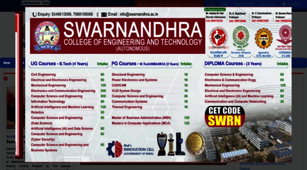 swarnandhra.ac.in