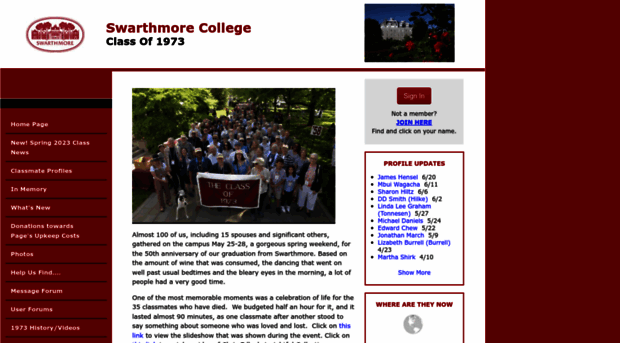 swarthmorecollege73.com