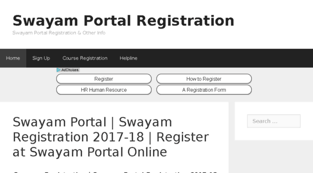 swayamregistration.in