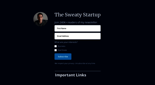 sweatystartup.ck.page