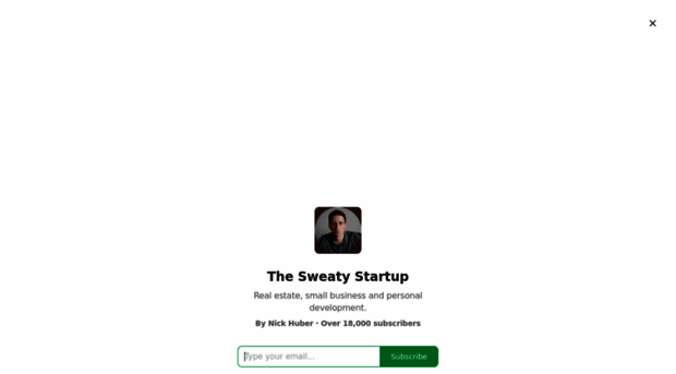 sweatystartup.substack.com