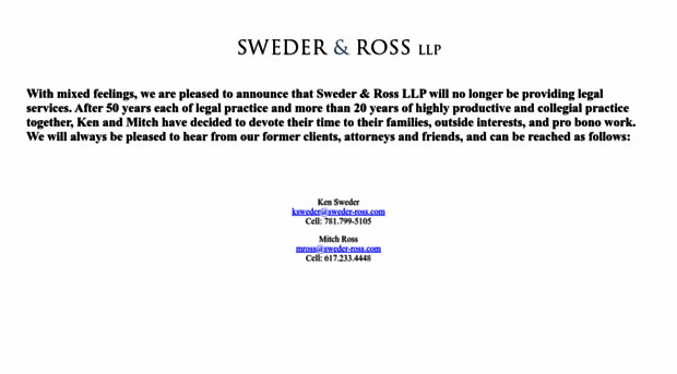 sweder-ross.com