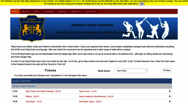 swedishcf.play-cricket.com