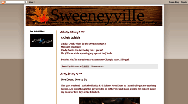 sweeneyville.blogspot.com