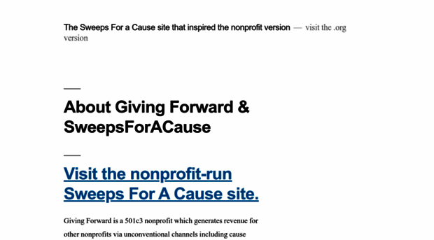 sweeps4acause.com