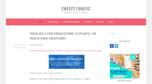 sweepsfanatic.com