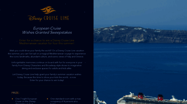 sweepstakes.disneycruise.com