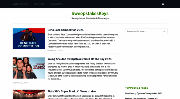sweeptakeskeys.com