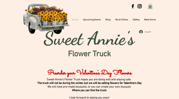 sweetanniesflowertruck.com