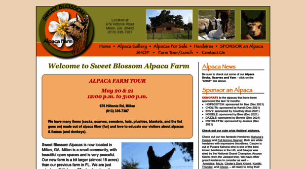 sweetblossomalpacas.com