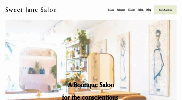 sweetjanesalon.com