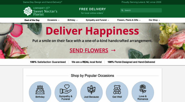 sweetnectarsflorist.net
