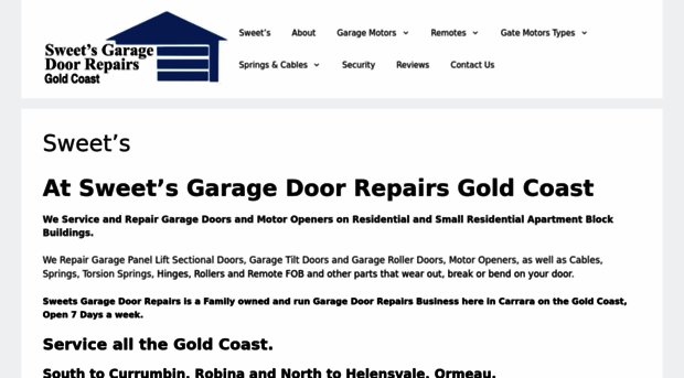 sweetsgaragedoors.com.au