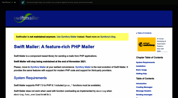 swiftmailer.symfony.com