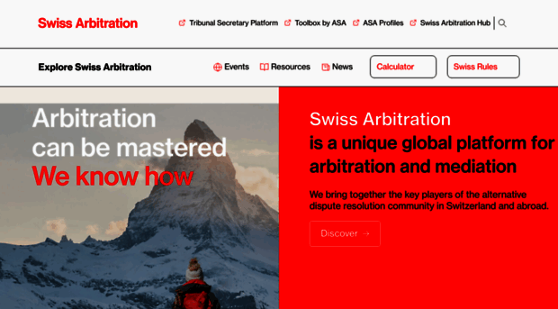 swissarbitration.org