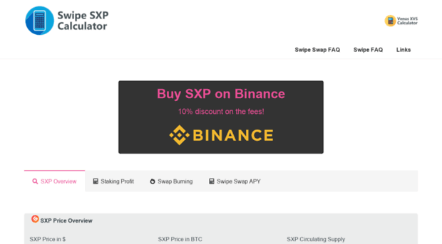 sxp-calculator.com