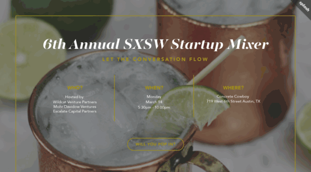 sxswstartupmixer.splashthat.com