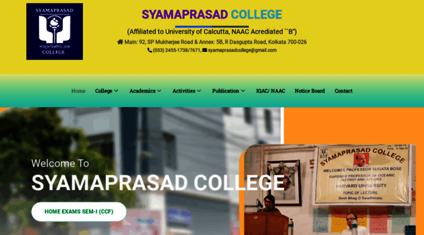 syamaprasadcollege.in