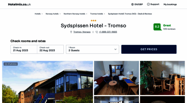 sydspissen-hotel-tromso.hotelmix.co.uk