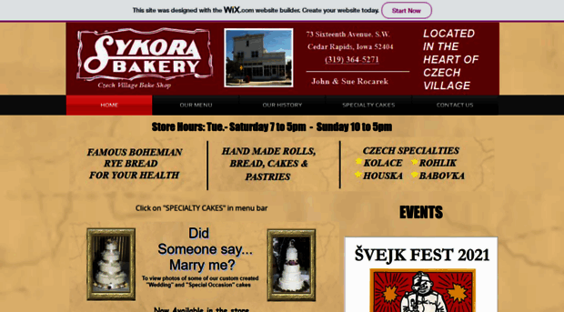 sykorabakery.com