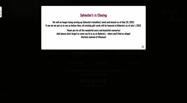 sylvestersrestaurant.com